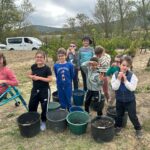 Photo de groupe dans les vignes