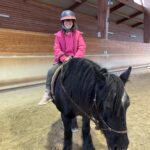 Une jeune fille sur un cheval